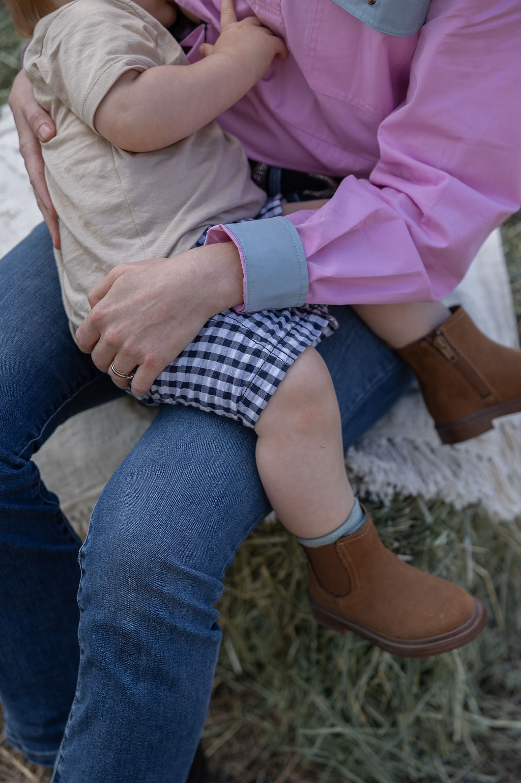 Half Button Long Sleeve Breastfeeding Shirt | Darlin' | Sample Shirt - TittyTees Breastfeeding Apparel