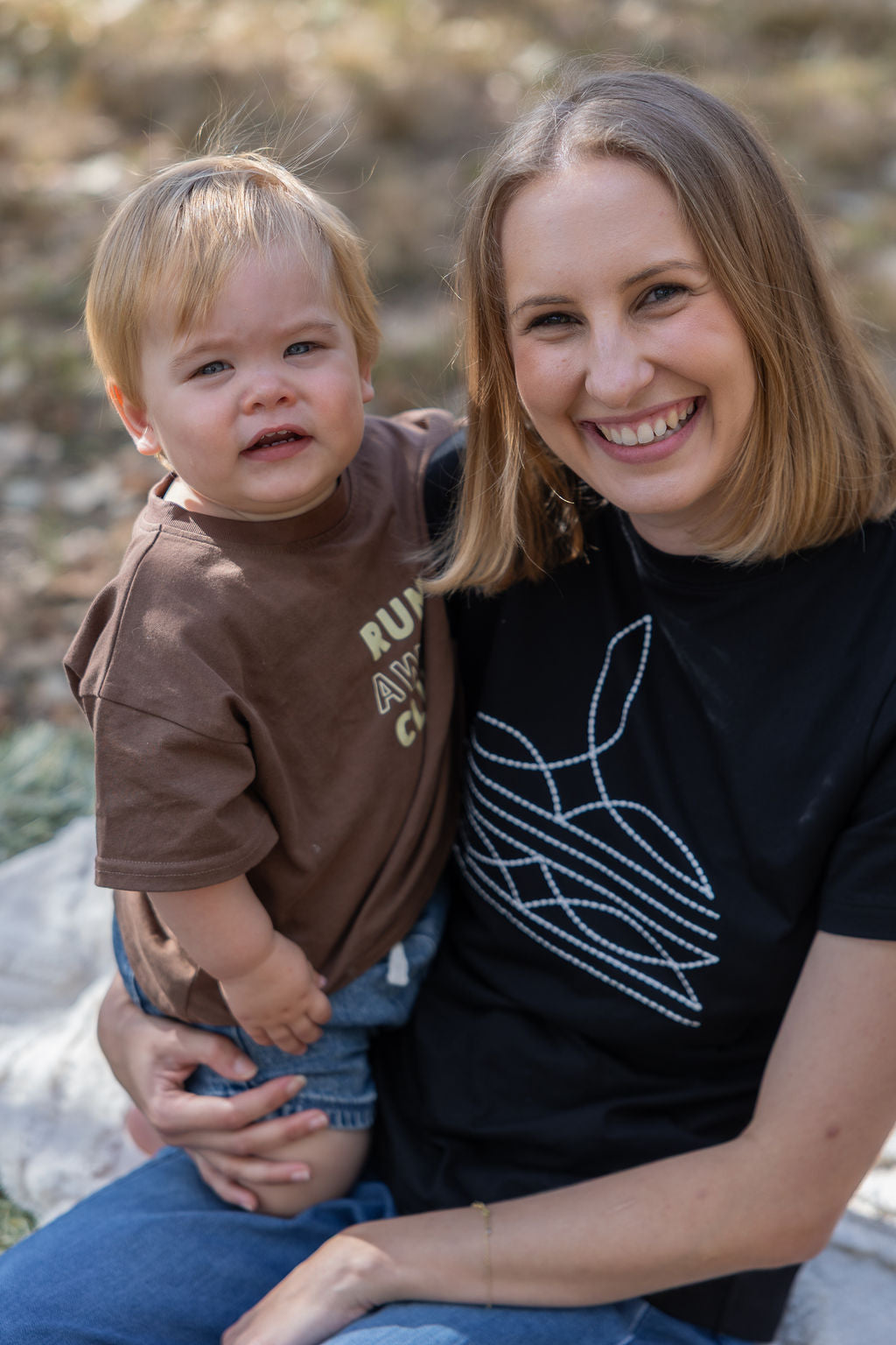 PRE-ORDER | Classic Breastfeeding Tee | Western Boot Stitch TittyTees Breastfeeding Apparel