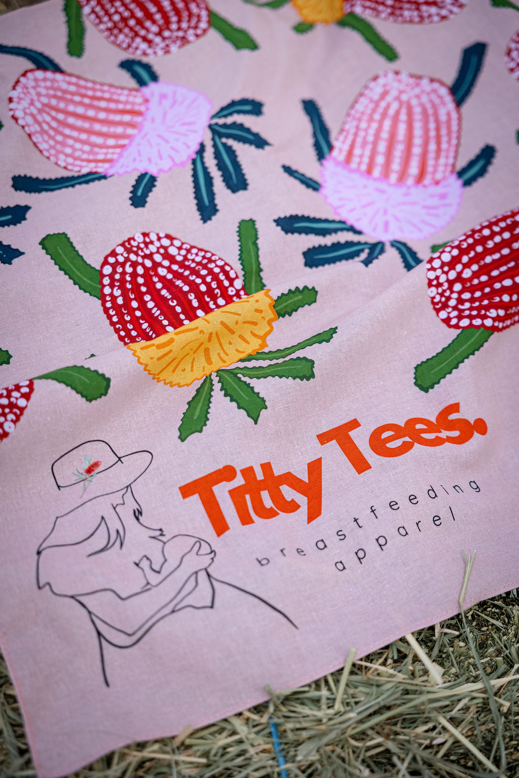 100% Cotton Bandana | Blooming Banksia 100% Cotton