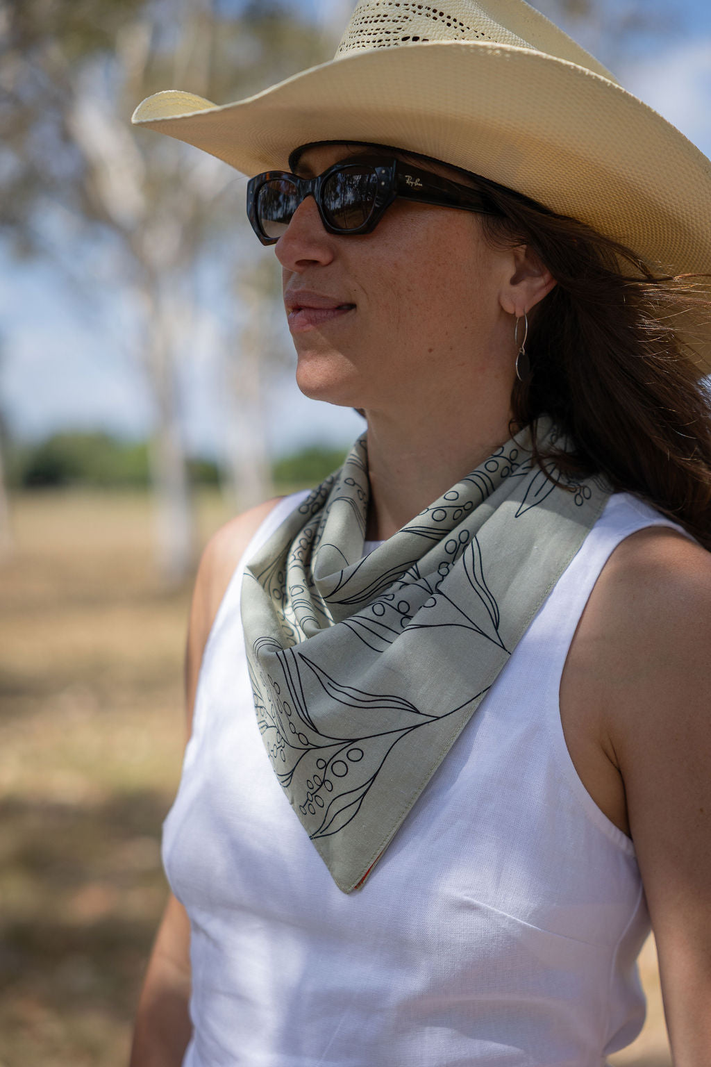 100% Cotton Bandana | Whispering Wattle TittyTees Breastfeeding Apparel