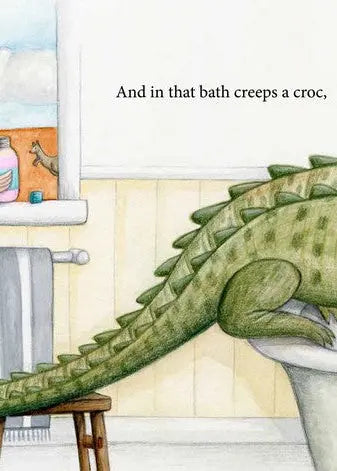 Reading page of When the waterhole dries up book