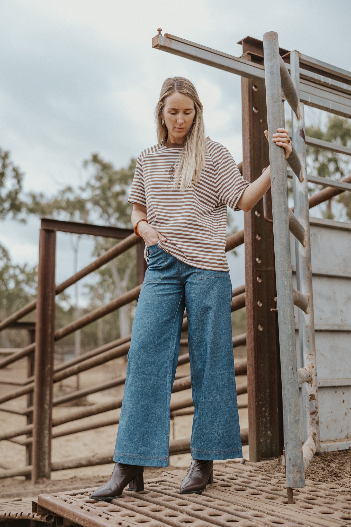 PRE-ORDER | The Heritage Breton Embroidered Breastfeeding Tee