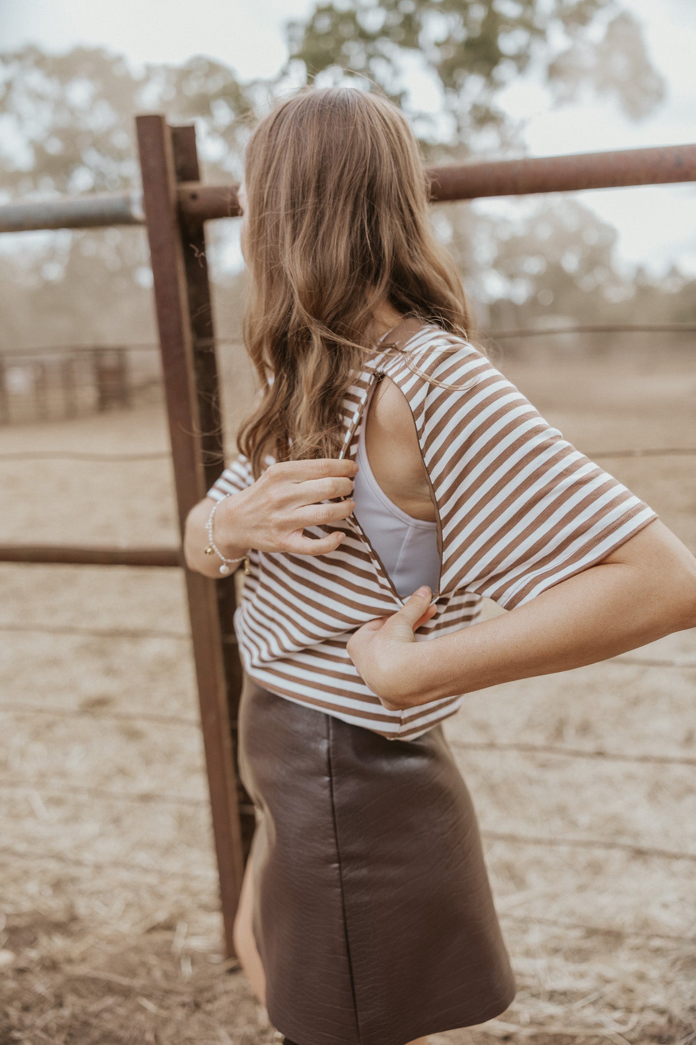 PRE-ORDER | The Heritage Breton Embroidered Breastfeeding Tee