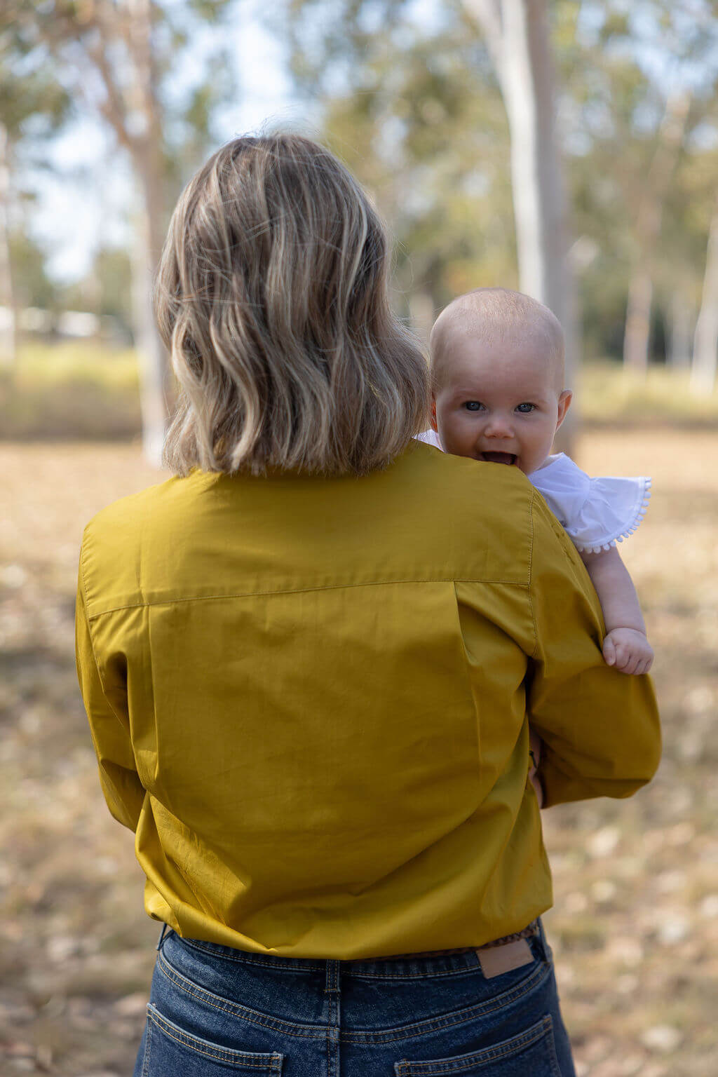 Half Button Long Sleeve Breastfeeding Shirt | The Sundown