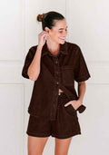 Country Denim Shorts | Chocolate