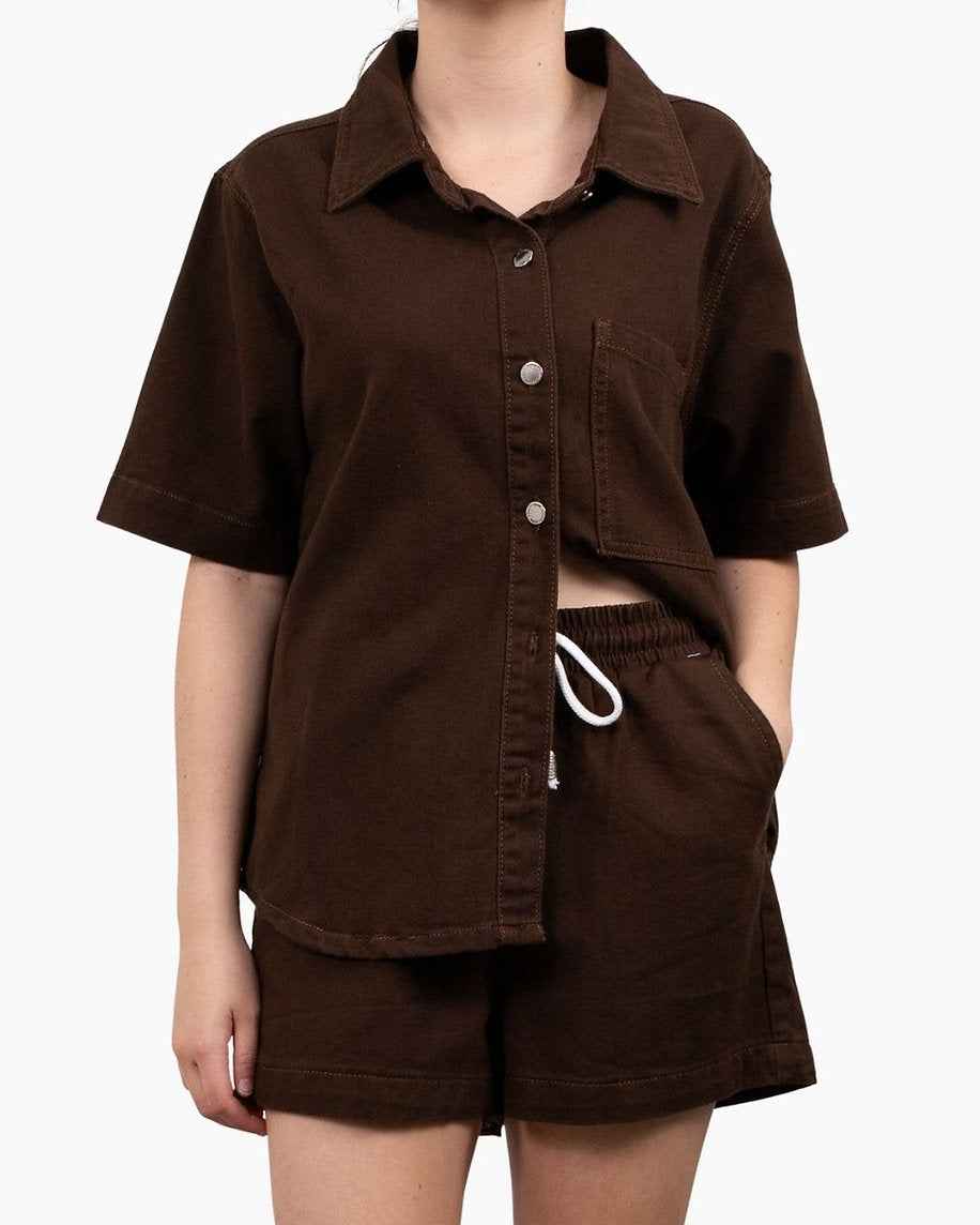 Country Denim Shorts | Chocolate